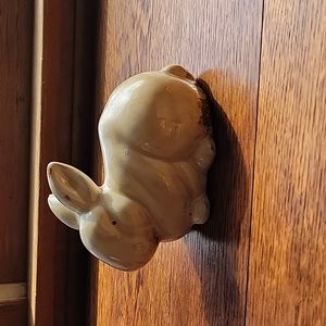 Adorable Bunny Ceramic Figure